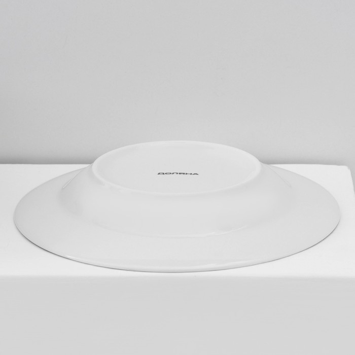 Набор тарелок фарфоровых Доляна &laquo;Малахитовая шкатулка&raquo;, 18 предметов: 6 тарелок d=20 см, 6 тарелок d=25 см, 6 тарелок глубоких 340 мл