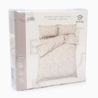 Постельное бельё Этель евро Nature's imprint, 200х217см, 220х240см, 50х70см-2 шт, поплин, 125 г/м2