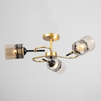 Люстра "Марси" 3хЕ27 40Вт черно-золотой 50х50х27 см BayerLux Люстра "Марси" 3хЕ27 40Вт черно-золотой 50х50х27 см BayerLux