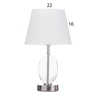 Лампа настольная "Изольда" 1х40Вт Е27 прозрачный 22,5х22,5х38см Лампа настольная "Изольда" 1х40Вт Е27 прозрачный 22,5х22,5х38см