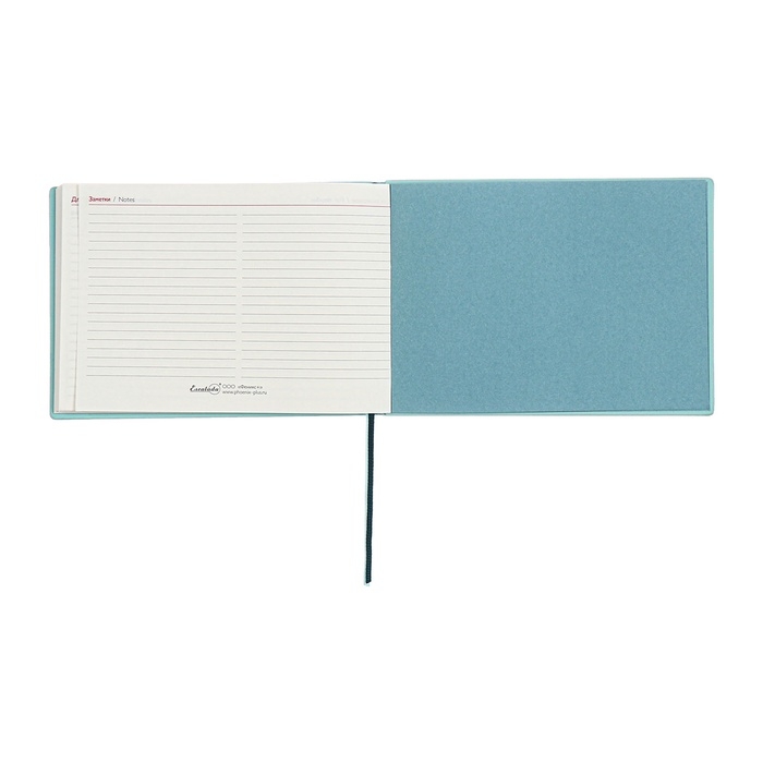 Еженедельник датированный 2025 года, 181х127 мм, 64 листа ESCALADA, мягкая обложка из искусственной кожи, блинтовое тиснение, кремовый блок 70 г/м&sup2;, зелёный