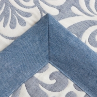 Покрывало хлопковое Этель &laquo;Узоры&raquo; 200х240&plusmn;5 см, цвет серый, 100%хлопок, 300гр/м2