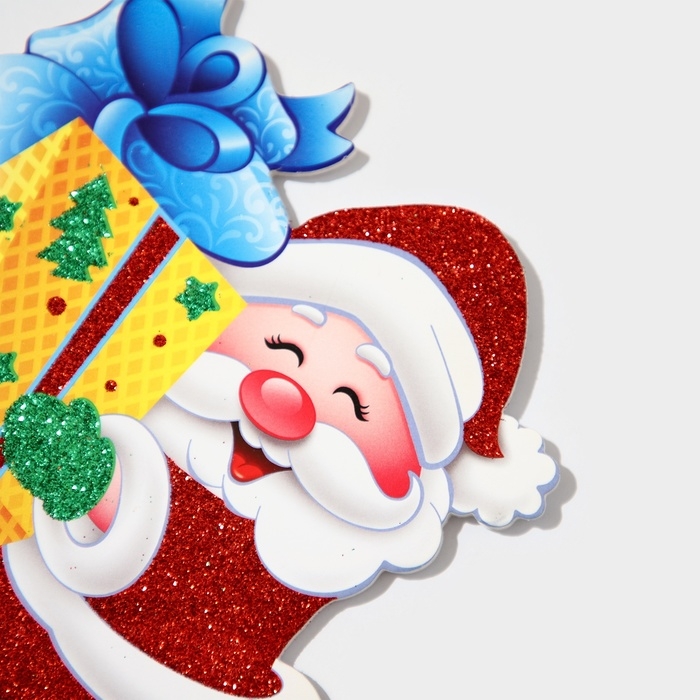 Декоративное украшение (подставка) Декоративное украшение (подставка) "Дед мороз с подарком" 9х14,5 см