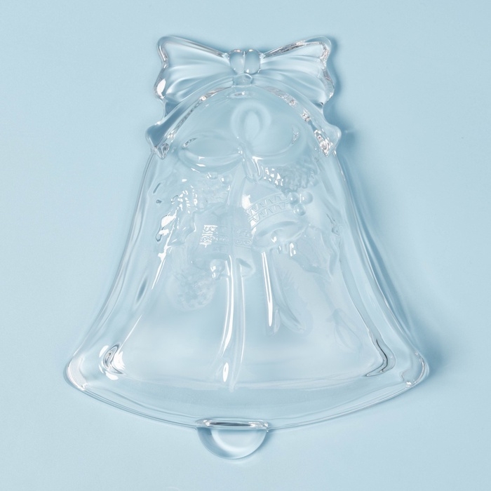 Блюдо «Новогоднее чудо. Колокол», 17,3×14,7×3,3 см, стекло, прозрачное Блюдо «Новогоднее чудо. Колокол», 17,3×14,7×3,3 см, стекло, прозрачное