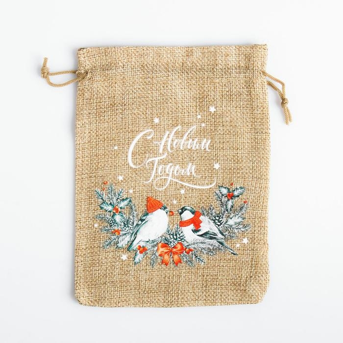 Мешок с термонаклейкой &laquo;С Новым Годом&raquo;, 13 х 18 см +/- 1.5 см, Новый год