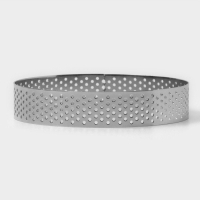 Форма перфорированная для выпечки Доляна &laquo;Круг&raquo;, d=10 см, цвет серебристый