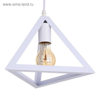 Светильник подвесной "Пирамида" 1x40Вт E27 белый 16х16х116 см Светильник подвесной "Пирамида" 1x40Вт E27 белый 16х16х116 см