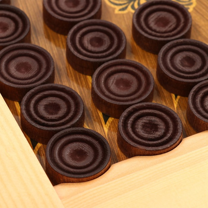 Нарды деревянные большие, с шашками Нарды деревянные большие, с шашками "Морские", 55 х 55 см