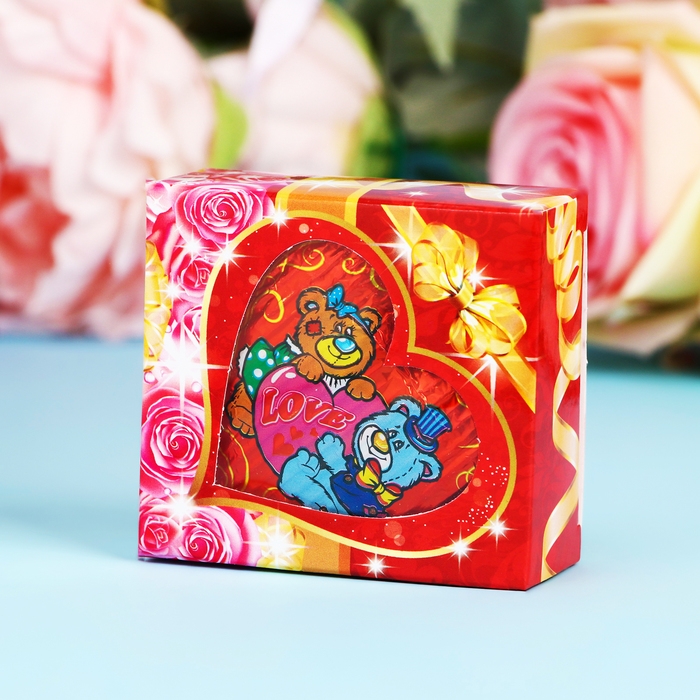 Кондитерское изделие Кондитерское изделие "Сердце" в подарочной упаковке с окошком, 40 г