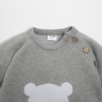 Комбинезон вязаный Крошка Я «Мишка» рост 68-74 см, цвет серый Комбинезон вязаный Крошка Я «Мишка» рост 68-74 см, цвет серый