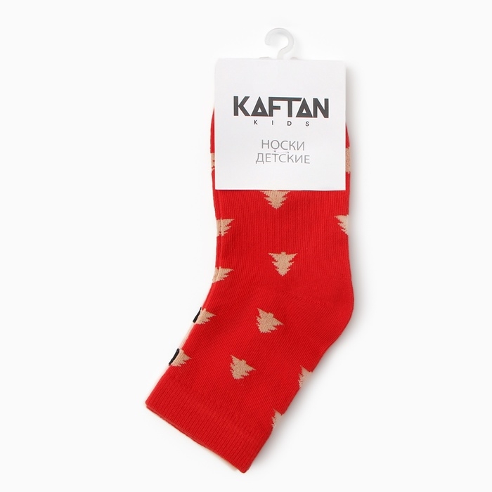 Новый год. Набор детских носков KAFTAN "Елки" 2 пары, размер 18-20 см