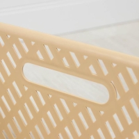 Корзина для хранения &laquo;Плетёнка&raquo;, 35&times;29&times;17,5 см, бежевая