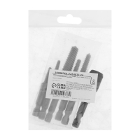 Набор экстракторов с адаптером ТУНДРА, 6 шт, лев. резьба, 45 сталь, 6-гр. Хвостовик Набор экстракторов с адаптером ТУНДРА, 6 шт, лев. резьба, 45 сталь, 6-гр. Хвостовик