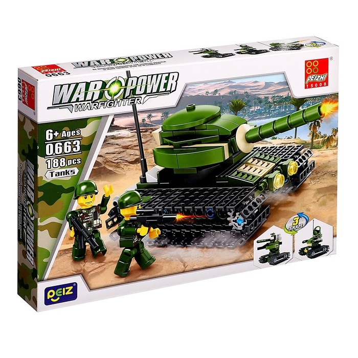 Конструктор 4 в 1 Военные &laquo;Современная техника&raquo;, 4 вида МИКС