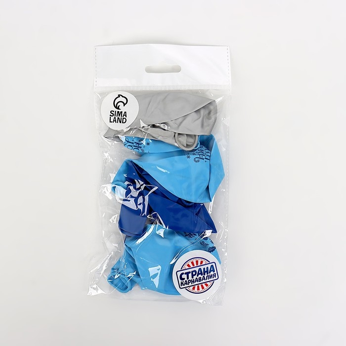 Воздушный шар латексный 12" &laquo;Новогоднее Счастье&raquo;, 10 шт.