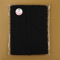 Кружево на сетке, 55 мм &times; 9 &plusmn; 0,5 м, цвет чёрный