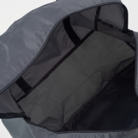 Сумка дорожная на молнии, складная в косметичку, наружный карман, держатель для чемодана, цвет серый/розовый