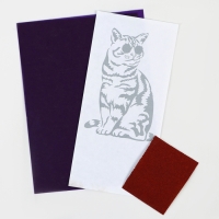 Выжигание, подставка для телефона «Серьёзный кот» Выжигание, подставка для телефона «Серьёзный кот»