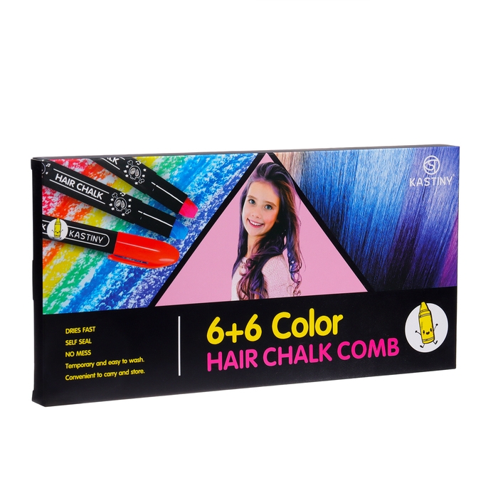Набор для волос: мелки и фломастеры Набор для волос: мелки и фломастеры