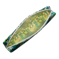 Пенал школьный на молнии Calligrata "Комикс", зелёный Пенал школьный на молнии Calligrata "Комикс", зелёный