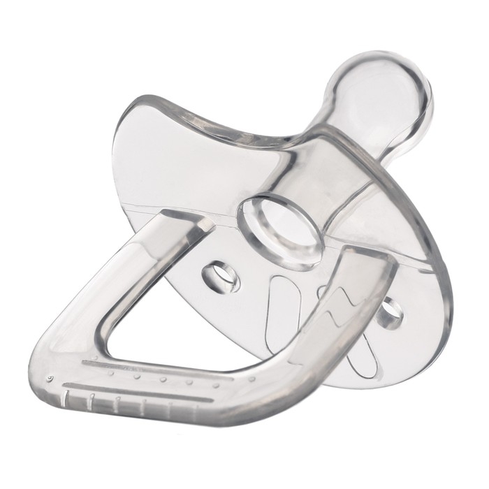 Соска - пустышка цельносиликоновая классическая, от 3 мес., цвет прозрачный Соска - пустышка цельносиликоновая классическая, от 3 мес., цвет прозрачный