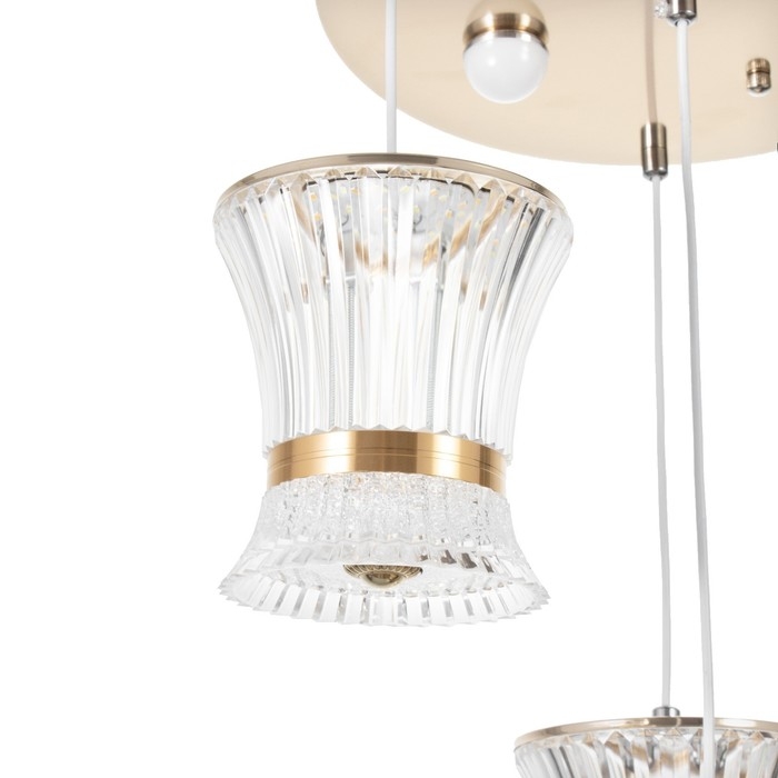 Светильник BayerLux Светильник BayerLux "Медея" 4LED+3LED 41Вт ПДУ золото 40х40х100см