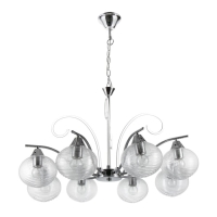 Люстра "Харми" 8xE27 40Вт серебро 62х62х41 см BayerLux Люстра "Харми" 8xE27 40Вт серебро 62х62х41 см BayerLux