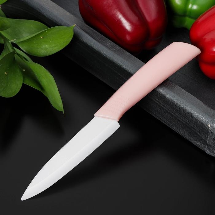 Нож кухонный керамический &laquo;Симпл&raquo;, лезвие 10,5 см, цвет МИКС