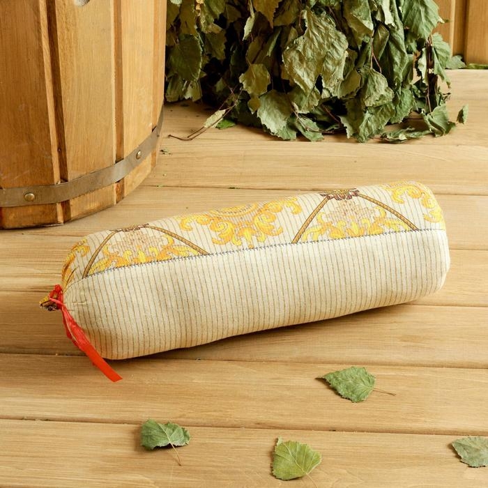 Валик со стружкой можжевельника, сувенирная, 10&times;28 см, микс