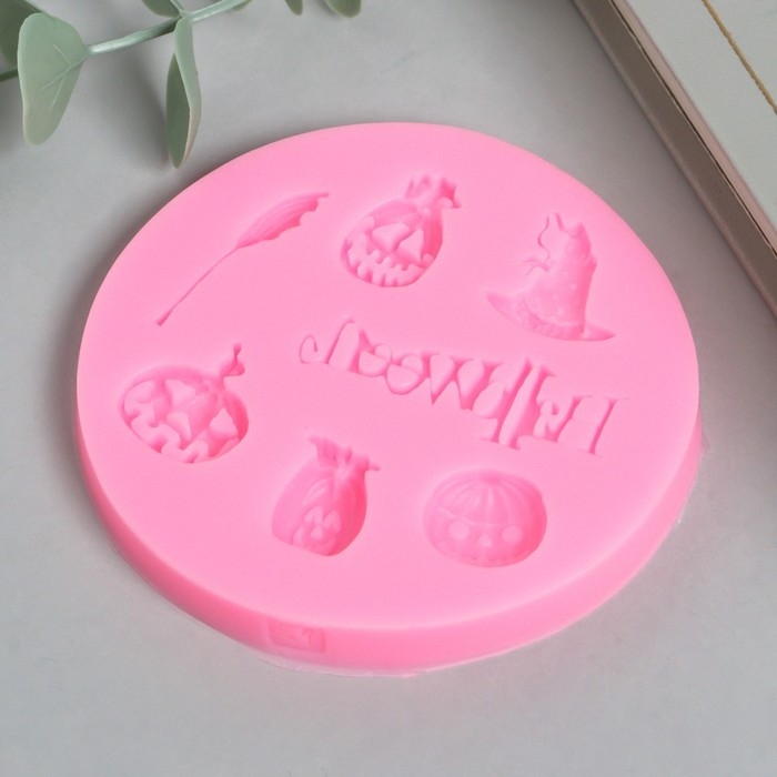 Молд силикон Молд силикон "Хэллоуин" 7 предметов 8,7х8,7 см