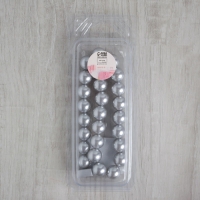 Подхват для штор &laquo;Бусы из жемчуга&raquo;, d = 1,5 см, 40 &plusmn; 1 см, цвет серый