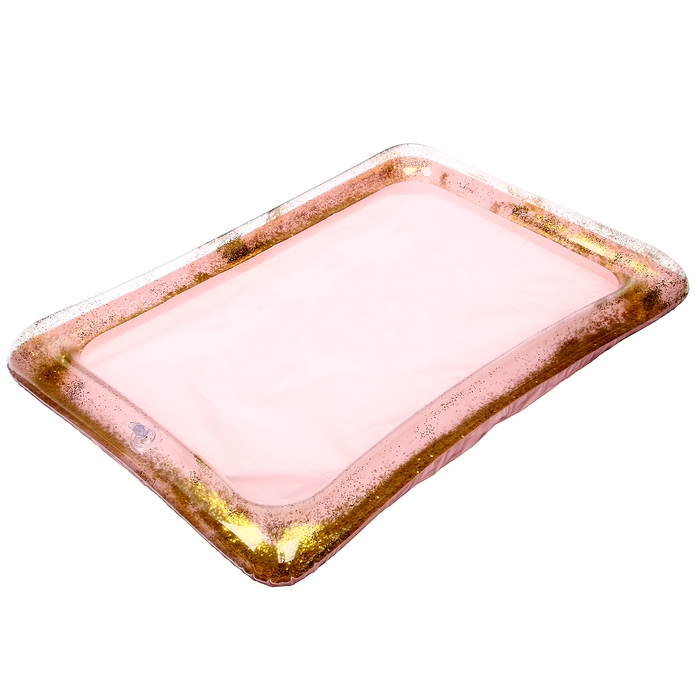 Надувная песочница с блёстками, 60х45 см, цвет розовый