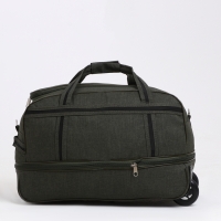 Сумка дорожная на колёсах, отдел на молнии, с увеличением, наружный карман, цвет хаки Сумка дорожная на колёсах, отдел на молнии, с увеличением, наружный карман, цвет хаки