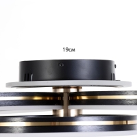 Люстра с ПДУ "Ментре" LED 142Вт черно-золотой 81х61х16 см BayerLux Люстра с ПДУ "Ментре" LED 142Вт черно-золотой 81х61х16 см BayerLux