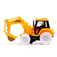 Экскаватор Truck, работает от батареек, свет и звук, цвет жёлтый Экскаватор Truck, работает от батареек, свет и звук, цвет жёлтый