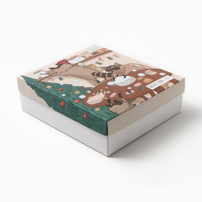 Набор подарочный "Еноты" полотенце и акс (4 предм)