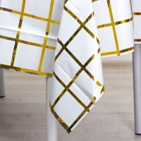 Скатерть в клетку,137 × 183 см, белая Скатерть в клетку,137 × 183 см, белая