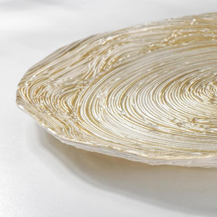 Блюдо «Античная роза», d=28 см, цвет золотой Блюдо «Античная роза», d=28 см, цвет золотой
