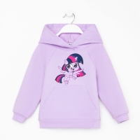 Худи для девочки &laquo;Искорка&raquo;, My Little Pony, рост 98-104 см, цвет фиолетовый