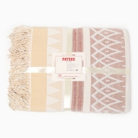 Плед Орнамент 150х200 см, бел/беж/тер, шерсть 40%, пан 35%, пэ 20%, кашемир 5% Плед Орнамент 150х200 см, бел/беж/тер, шерсть 40%, пан 35%, пэ 20%, кашемир 5%