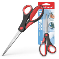 Ножницы ErichKrause Comfort, 20.5 см, ручки с противоскользящими резиновыми вставками, МИКС Ножницы ErichKrause Comfort, 20.5 см, ручки с противоскользящими резиновыми вставками, МИКС