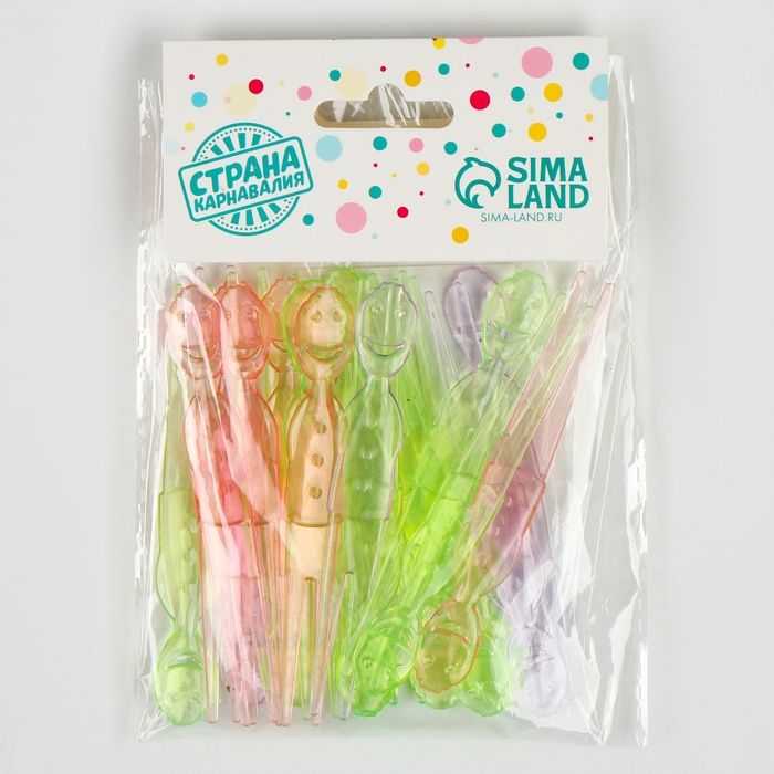 Шпажки для канапе &laquo;Человечки&raquo;, набор 20 шт.