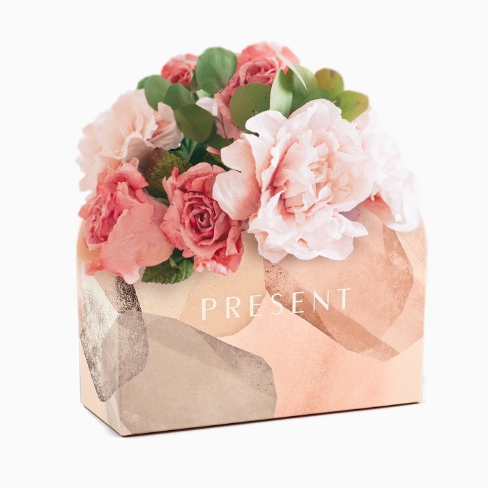 Переноска для цветов складная Present, 17 × 13 × 7 см Переноска для цветов складная Present, 17 × 13 × 7 см