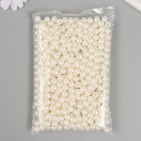 Набор бусин "Жемчуг" d 10 мм, 250 гр, молочный