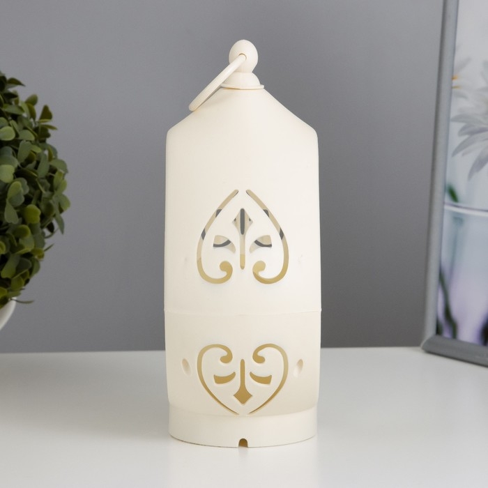 Ночник Ночник "Фонарь средний" LED от батареек 3хААА белый 15х8,5х22 см