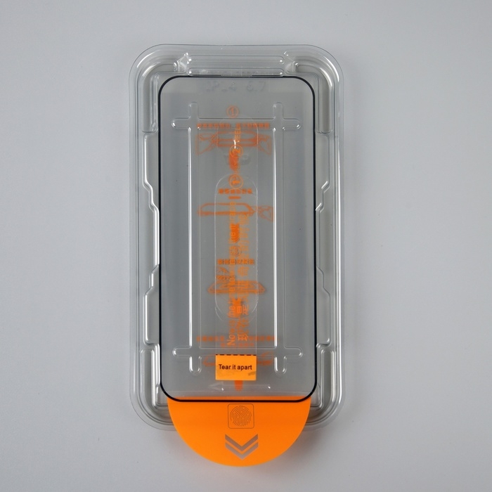 Защитное стекло для iPhone 14 Pro Max, с рамкой для установки, полный клей, 9H, 0.33 мм Защитное стекло для iPhone 14 Pro Max, с рамкой для установки, полный клей, 9H, 0.33 мм