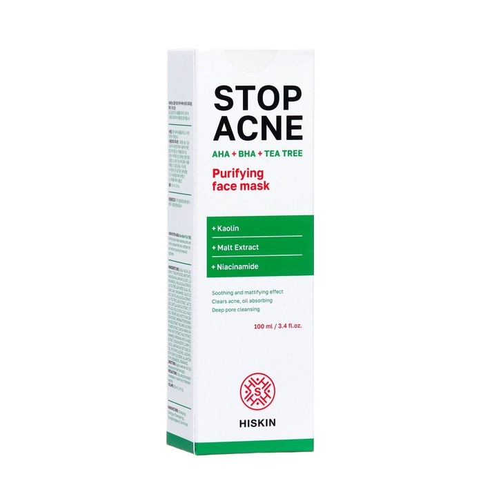 Очищающая маска для лица HISKIN STOP ACNE, 100 мл Очищающая маска для лица HISKIN STOP ACNE, 100 мл