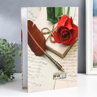 Фотоальбом на 300 фото 10х15 см "Роза и письмо" в коробке 33,6х23,4х5,2 см