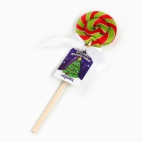 Леденец диск в пакете на палочке &laquo;Весёлого нового года&raquo; вкус яблоко 15 г