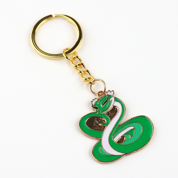 Брелок новогодний, для ключей, металлический &laquo;Змея&raquo; 3,2 х 8,5 см